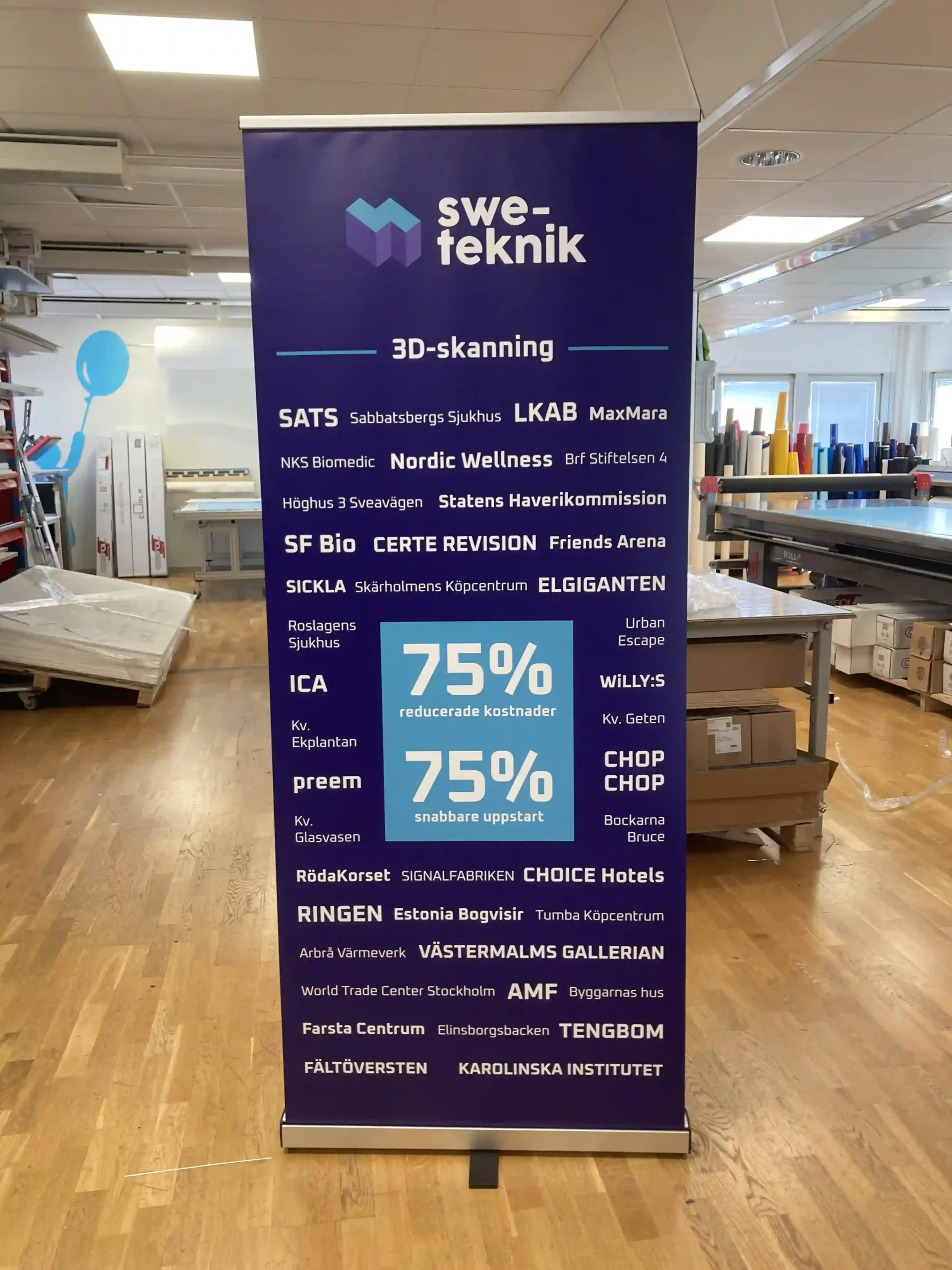 Rollup för Sweteknik av Signworks