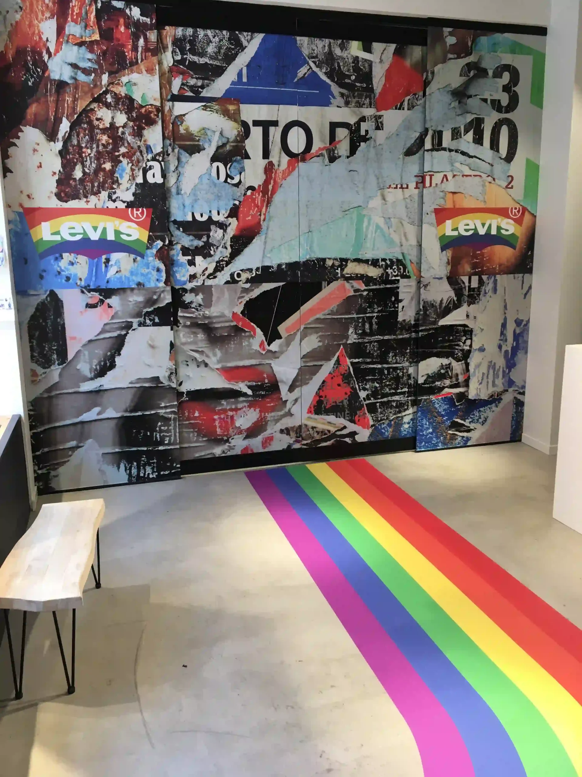 Golvfolie för Levis pride av Signworks