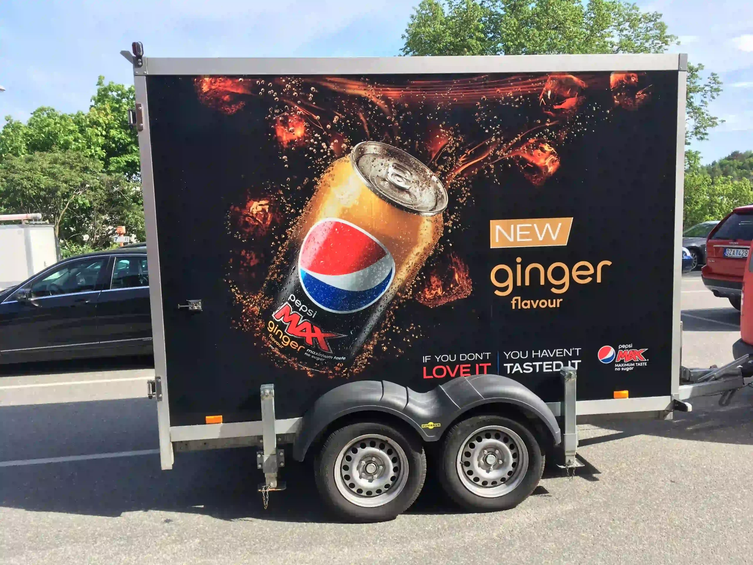 Fordonsdekoration för släp för Pepsi kampanj av Signworks