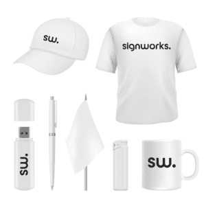Signworks profilprodukter och merchandise