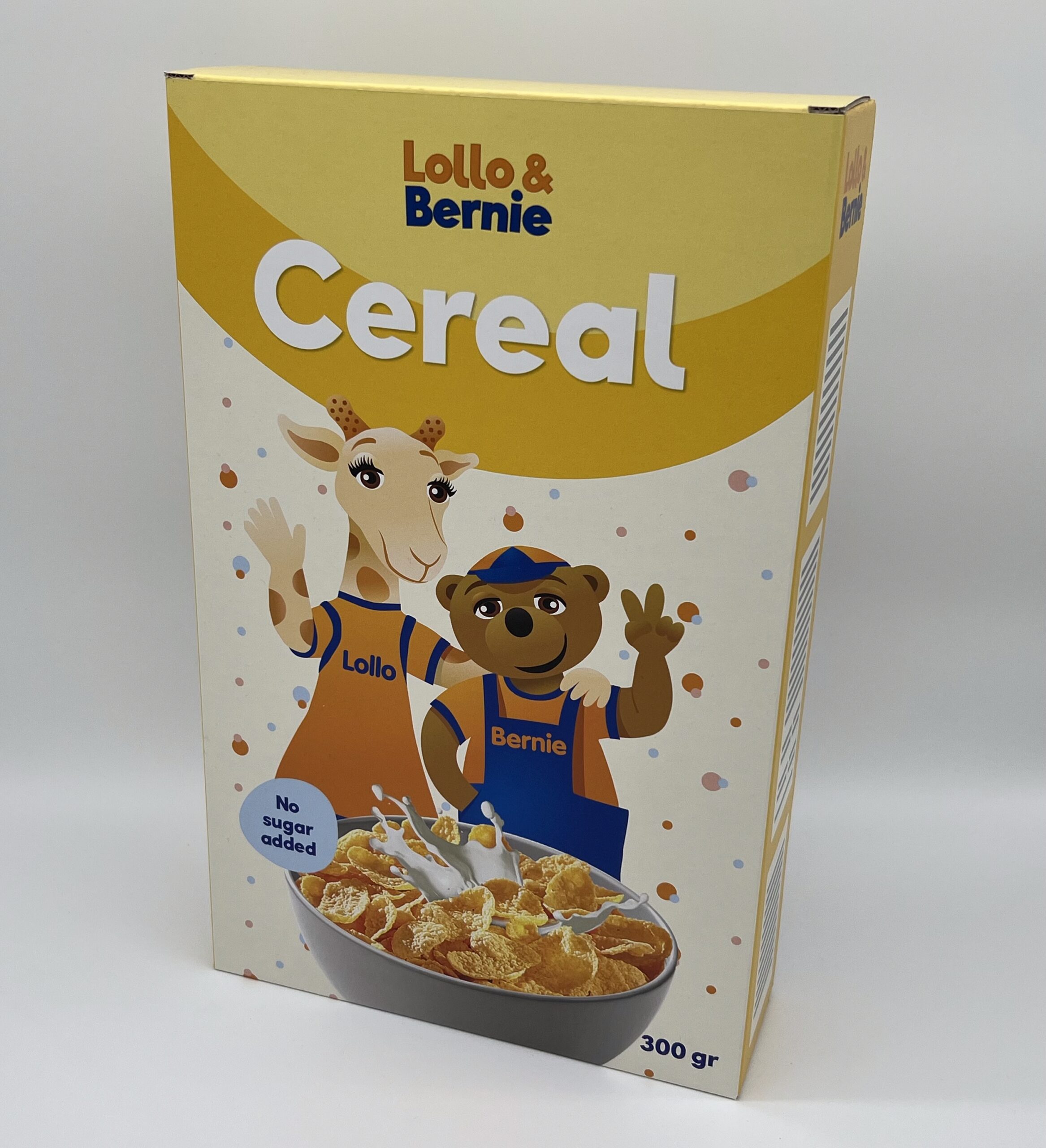 Produktlåda och Flingpaket för Lollo och Bernie av Signworks