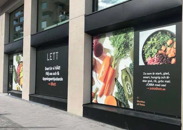 Fönsterfolie och dekor för restauranger