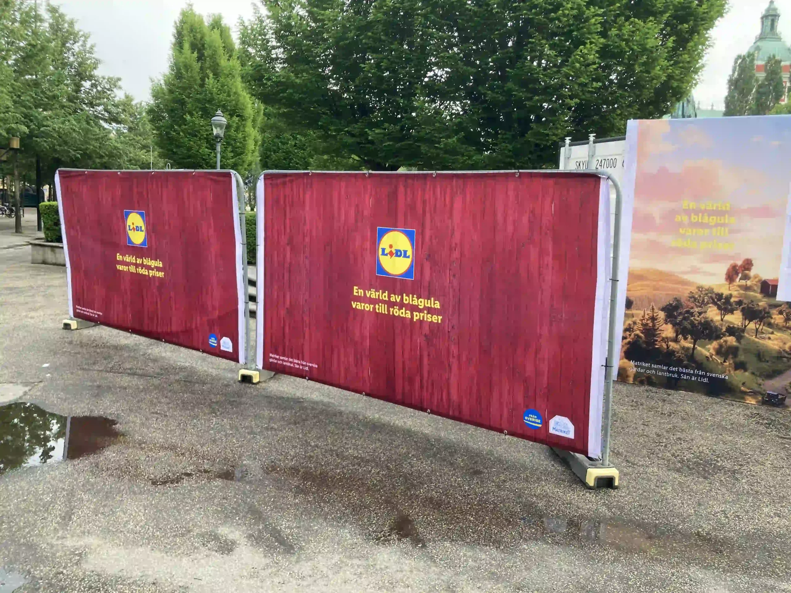 staketvepa, lidl byggstaket av Signworks